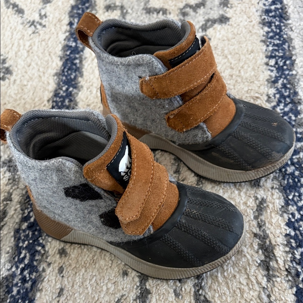 Sorel Kids Boots - Brown and Gray size 12 toddler